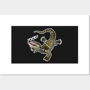 food Black throat monitor lizard Posters and Art